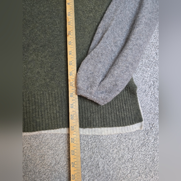 Madewell 30% Merino Wool 10% Alpaca Colorblock Crewneck Sweater Sz XS - Picture 4 of 10